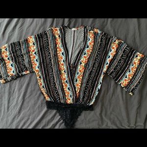 Free People Kimono Top